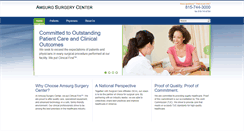 Desktop Screenshot of amsurgsurgerycenter.com